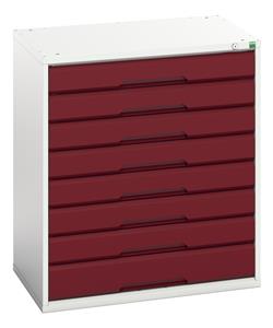 16925133.** verso drawer cabinet with 8 drawers. WxDxH: 800x550x900mm. RAL 7035/5010 or selected